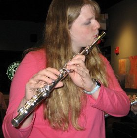 Me playing my flute!